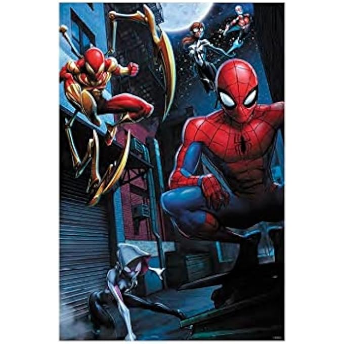 33035 MARVEL SPIDERMAN LENTICULAR PUZZLE NEW UNIVERSE 200 PIECES, MULTICOLOURED